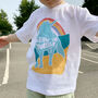 'Believe In Yourself' Kids Affirmation Unicorn T Shirt, thumbnail 1 of 3