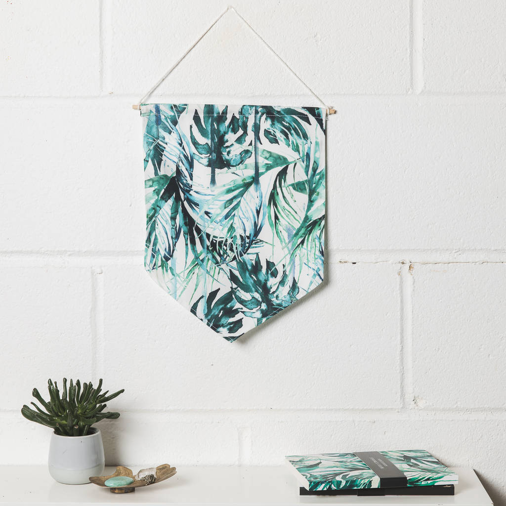 Paradise Palms Fabric Wall Hanging Banner