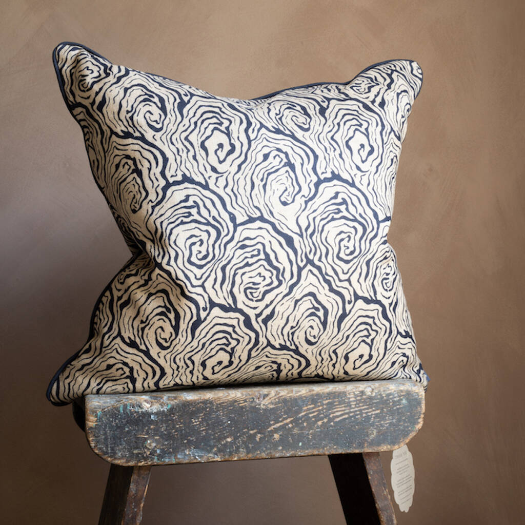 Oysters Linen Cushion, 1 of 4