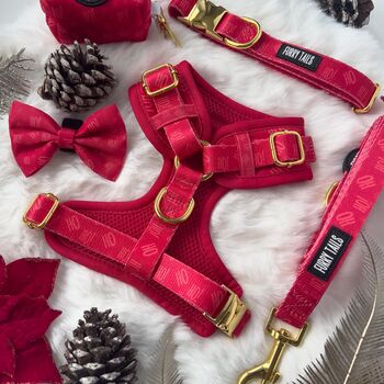 'Ho Ho Ho' Full Dog Harness Christmas Set, 3 of 6