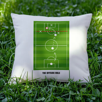 Personalised Offside Rule Cushion Cover, 2 of 3