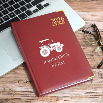 Personalised Diary Tractor Themed Design, 3 of 10