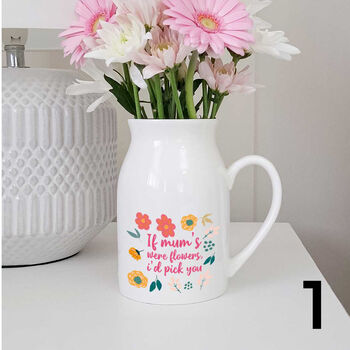 Mother's Day Flower Jug Vase Mum Birthday Gift, 2 of 3