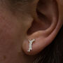 Sterling Silver Boxing Hare Earrings, thumbnail 5 of 5
