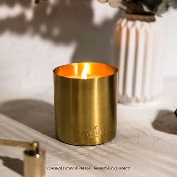 Personalised Eco Luxury Scented Metallic Candle By Amaura London ...