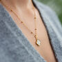 White Agate Clover Necklace, thumbnail 1 of 4