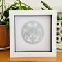 Framed Personalised Silver Anniversary Paper Cut, thumbnail 5 of 7