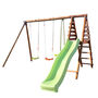 Violette Wooden Swing Set With Slide, thumbnail 6 of 10