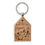 'There's No Place Like Home' Dog House Shaped Keyring, thumbnail 3 of 3