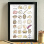 Potato Alphabet Kitchen Art Print Unframed, thumbnail 1 of 3