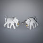 Elephant Playing With Ball Cufflinks, thumbnail 1 of 2