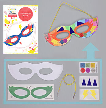 Superhero Party Bag With Mask And Peg Doll Kits, 4 of 10