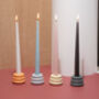 Triple O Candleholder: Peach, thumbnail 3 of 4