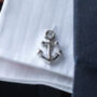 Nautical Anchor Cufflinks, thumbnail 5 of 5