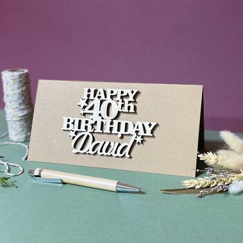 Personalised 40th Birthday Card Keepsake, 2 of 7