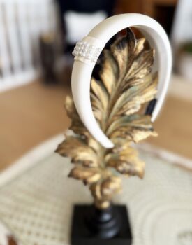 Fleur ~ Satin Headband With A Pink Satin Drawstring Bag // Ages Three To Adult, 3 of 6