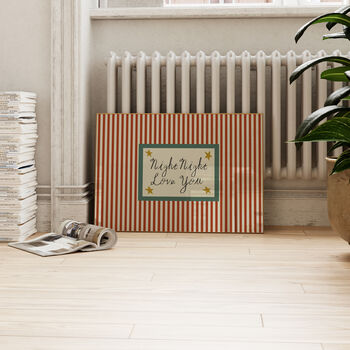 Night Night Love You Striped Bedroom Print, 11 of 11