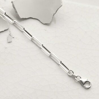 Sterling Silver Paperclip Bracelet, 3 of 5