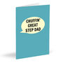 Chuffin' Great Step Dad Card, thumbnail 1 of 1