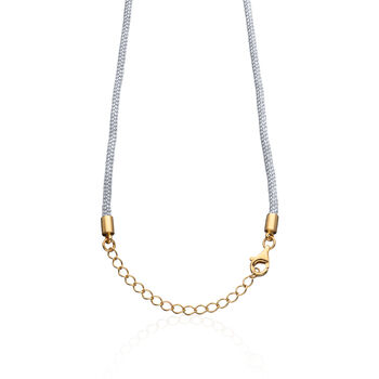 Gold Plated Cord Charm Necklace, 7 of 8