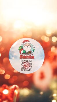 Track Santa 58mm Pin Backed Badge – North Pole Tracker, 2 of 5