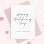 Happy Wedding Day Personalised Card, thumbnail 3 of 3