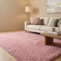 The Rugs Plain Pink Shaggy Rug, thumbnail 1 of 10
