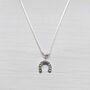 Sterling Silver Horseshoe Necklace, thumbnail 4 of 7