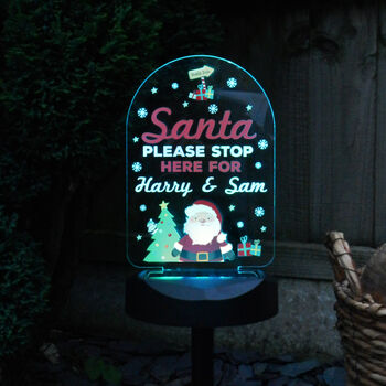 Personalised Christmas Solar Light For Kids, 4 of 8