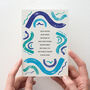 Wild Swimming Poem Greeting Card, thumbnail 4 of 4
