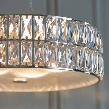 Kelvin Five Light Crystal LED Chandelier, 8 of 10