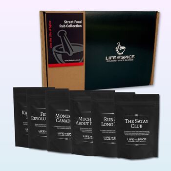 Street Food Rubs Gift Set With Recipe Cards, 2 of 8