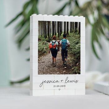Personalised Christmas Memory Block For Couple, 6 of 9
