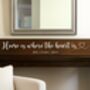 Home Is Where The Heart Is Personalised Sign, thumbnail 5 of 6