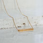 Personalised 18ct Gold Plated Or Silver Slider Necklace, thumbnail 2 of 7