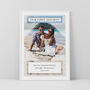 Our First Holiday Couples Photo Print Personalised Dating Gift, thumbnail 4 of 5