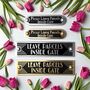 Leave Parcels Inside Gate Metal Door Sign Art Deco Or Modern, thumbnail 1 of 6
