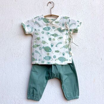 Organic Koi Children's Outfit Set, 7 of 10