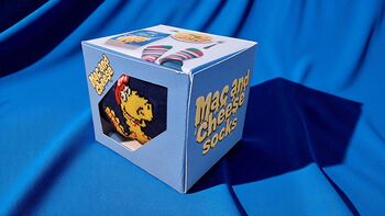 Mac And Cheese Crew Socks One Size Handcrafted Gift Box, 2 of 6