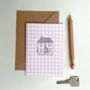 Gingham Feels Good To Be Home Card For New Homeowners, thumbnail 3 of 4