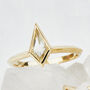18ct Gold Kite Yellow Diamond Ring, thumbnail 1 of 4
