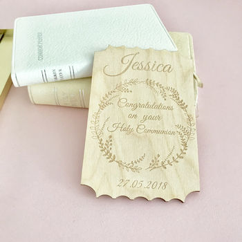 Personalised Holy Communion Keepsake Card, 2 of 9