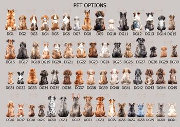 Personalised Fur Babies Pet Portrait Print, 2 of 4