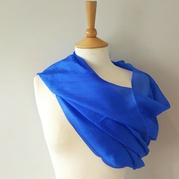 Bianca Silk Chiffon Scarf In Selection Of Colours, 2 of 7
