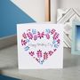 Happy Mother's Day Floral Heart Card, thumbnail 1 of 6