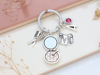 Beautician Personalised Keyring Make Up Artist Gift, 2 of 10
