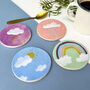 Colourful Weather Themed Coasters, thumbnail 2 of 5