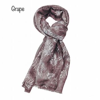 Metallic Silver Branch Scarf, 2 of 8