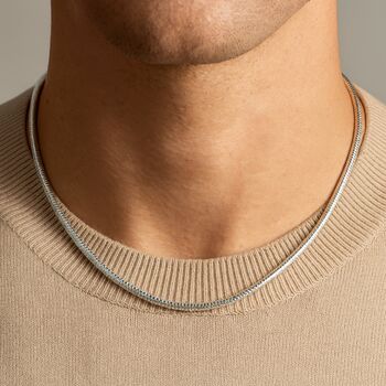 Sterling Silver Heavy Snake Chain – 16in To 20in, 5 of 10