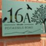Personalised Tree And Bird Acrylic House Number Sign, thumbnail 7 of 9
